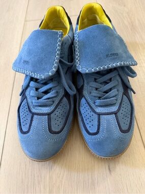 ALOHAS TB.490 Club Suede Blue Leather Sneakers